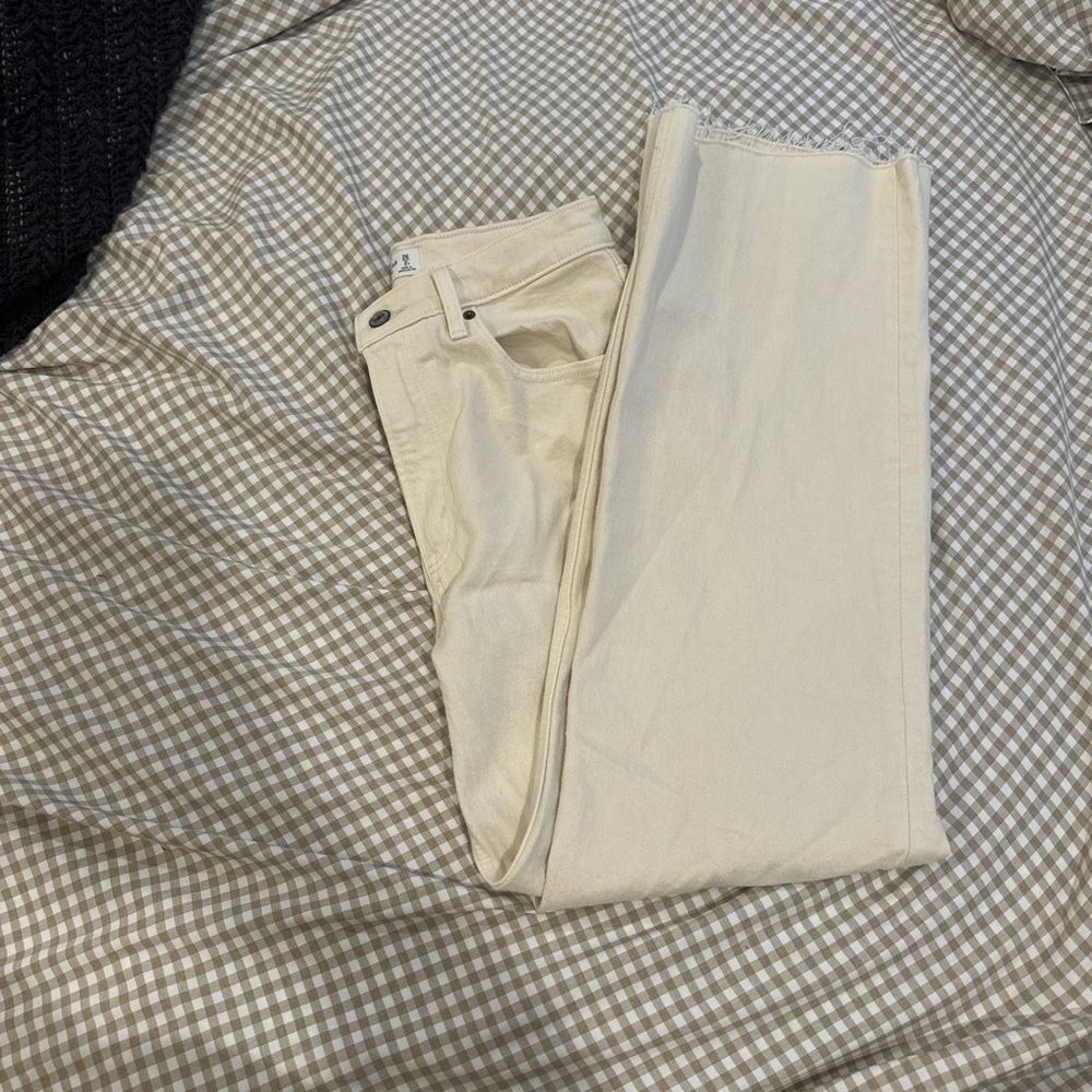 Abercrombie & Fitch Beige High-Rise Pants